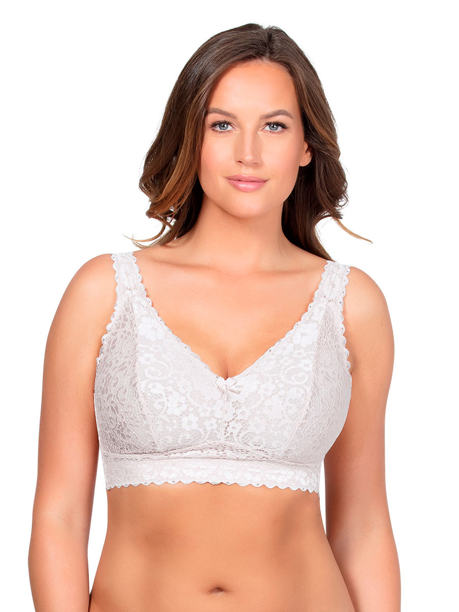 Бюстгальтер Parfait Adriana Lace Bralette (Pearl white)