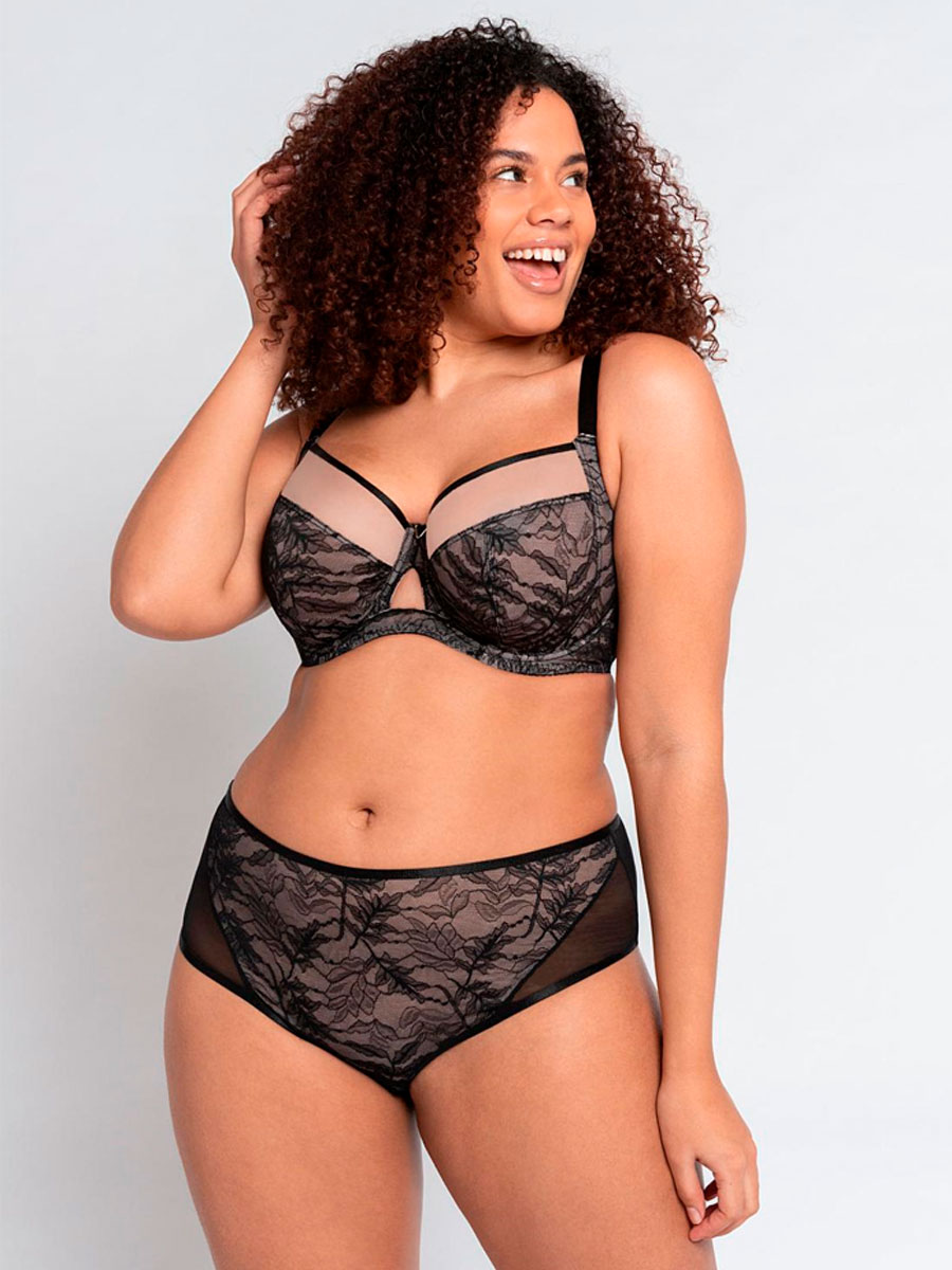 Бюстгальтер Curvy Kate Victory Allure Balcony Bra (Black/Blush)