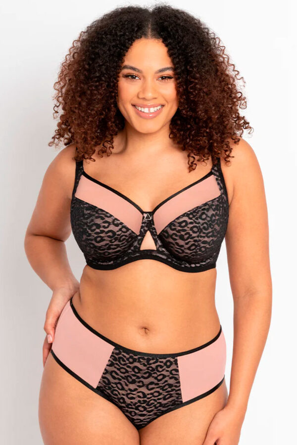 Бюстгальтер Curvy Kate Victory Wild Balcony Bra (Black/Blush)
