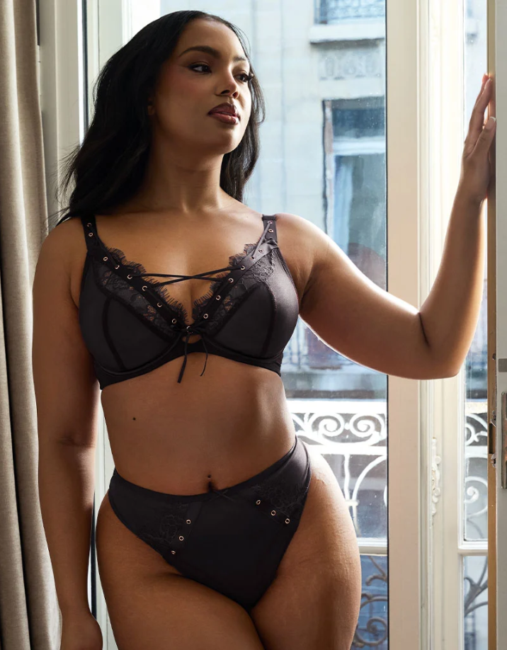 Бюстгальтер Scantilly Laced Up Plunge Bra